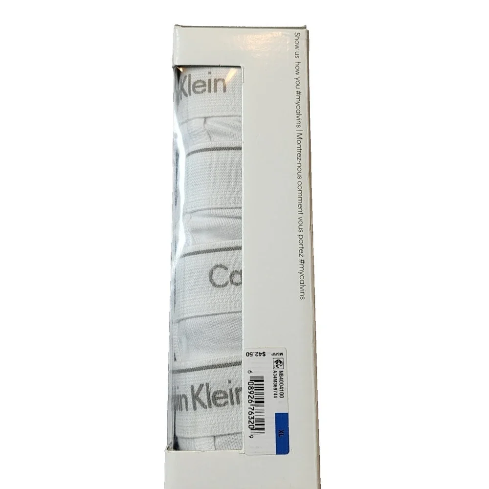 Calvin Klein Men's Hi p Brief Cotton Classic Fit Whie 4-Pack‎ Size XL